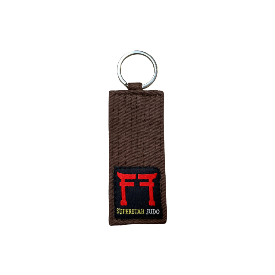 porte-clé ceinture marron judo