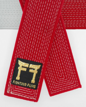 Ceinture de judo blanche rouge