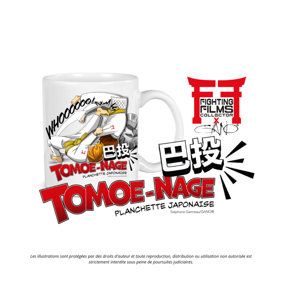 Mug technique de judo Tomoe