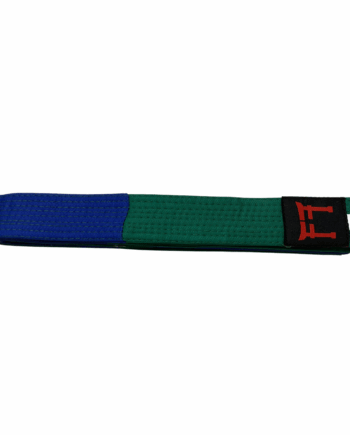 Ceinture de judo verte-bleue rigide