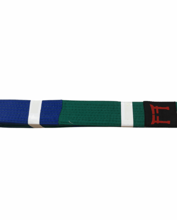 Ceinture de judo verte-bleue rigide