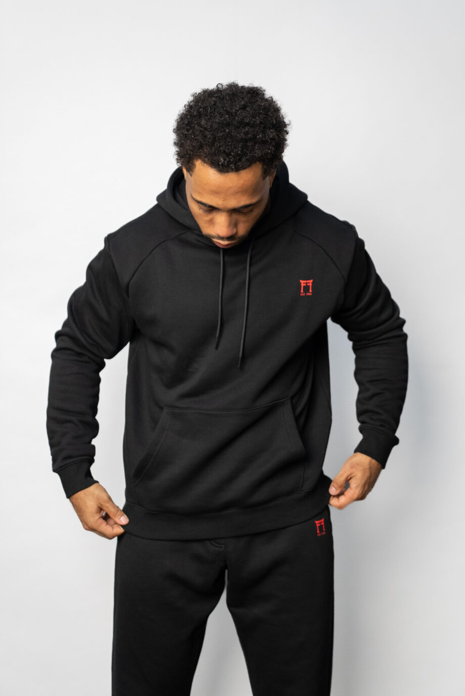 Schwarzes Judo-Sweatshirt