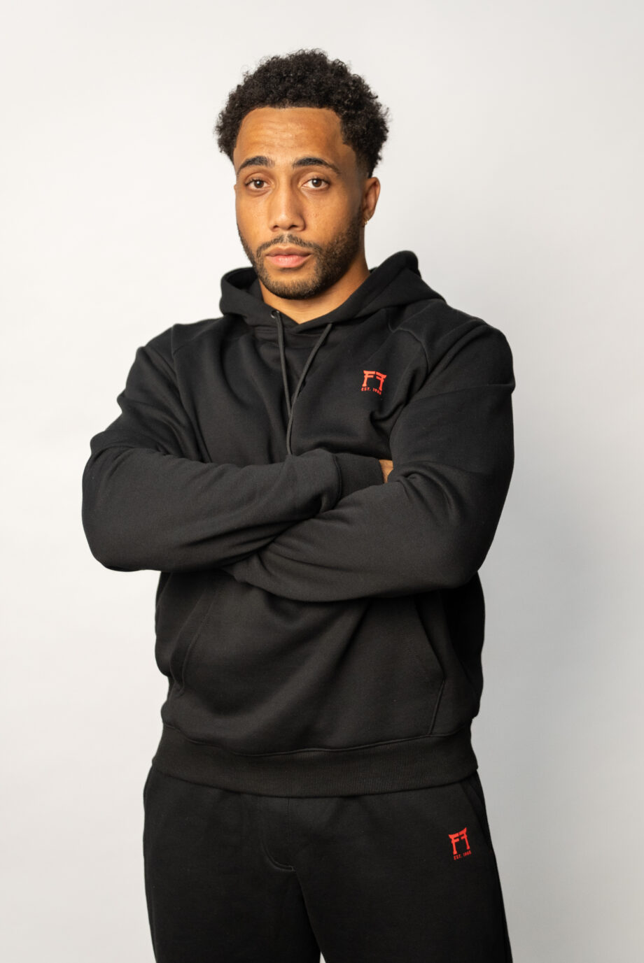 Schwarzes Judo-Sweatshirt