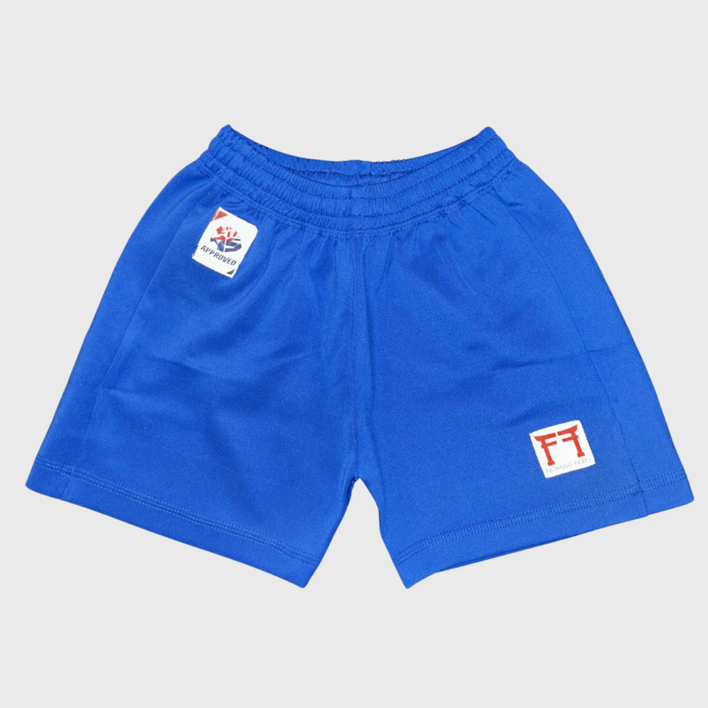 Short de sambo approuvé FIAS bleu