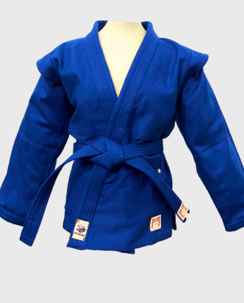 Veste de sambo approuvée IJF bleue
