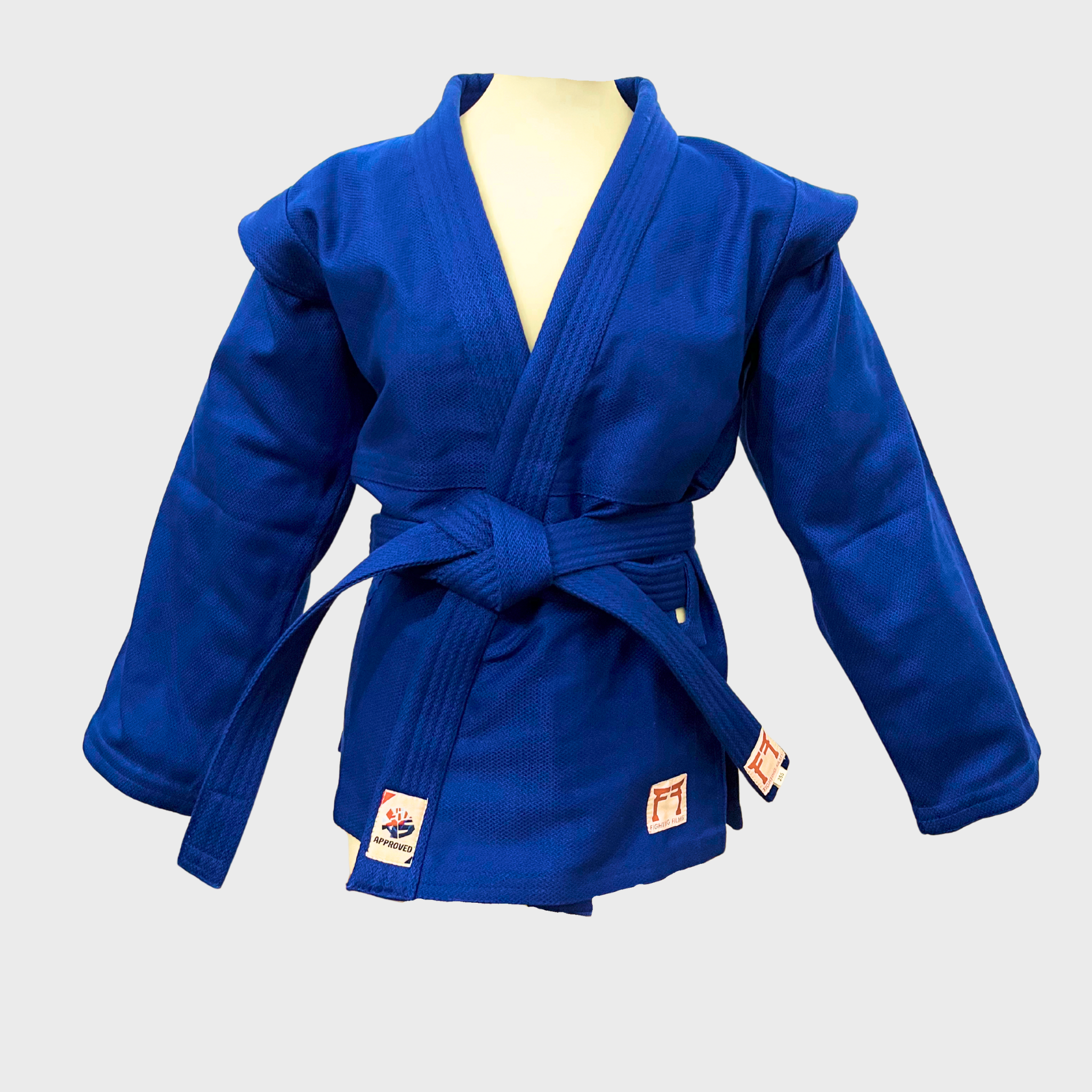 Veste de sambo approuvée IJF bleue
