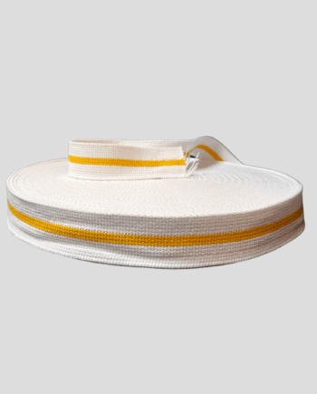 Rouleau de ceinture blanche 1 liseré