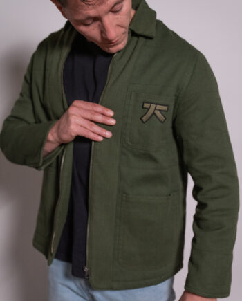 Veste fidélité kaki en toile de judogi