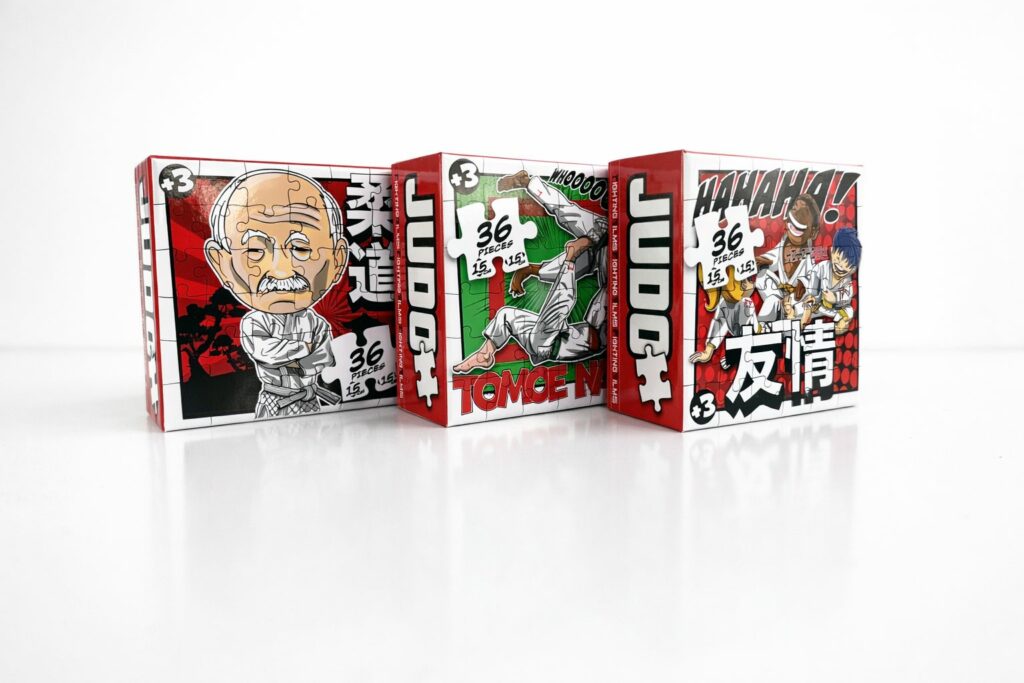 Children's judo puzzle Fighting Films 36 pieces Tomoe Nage, Jigoro Kano and Friendship